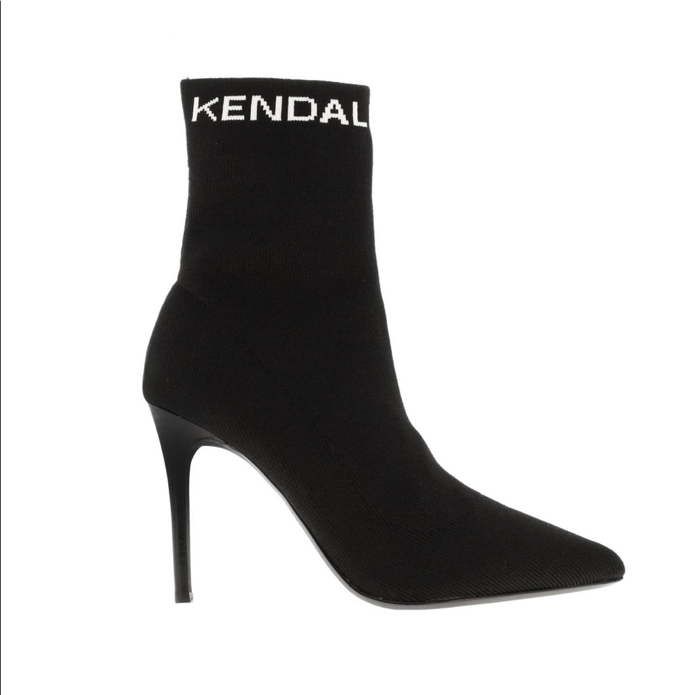 NWT Kendall And Kylie Miranda Black Sock Boot - Picture 4 of 5